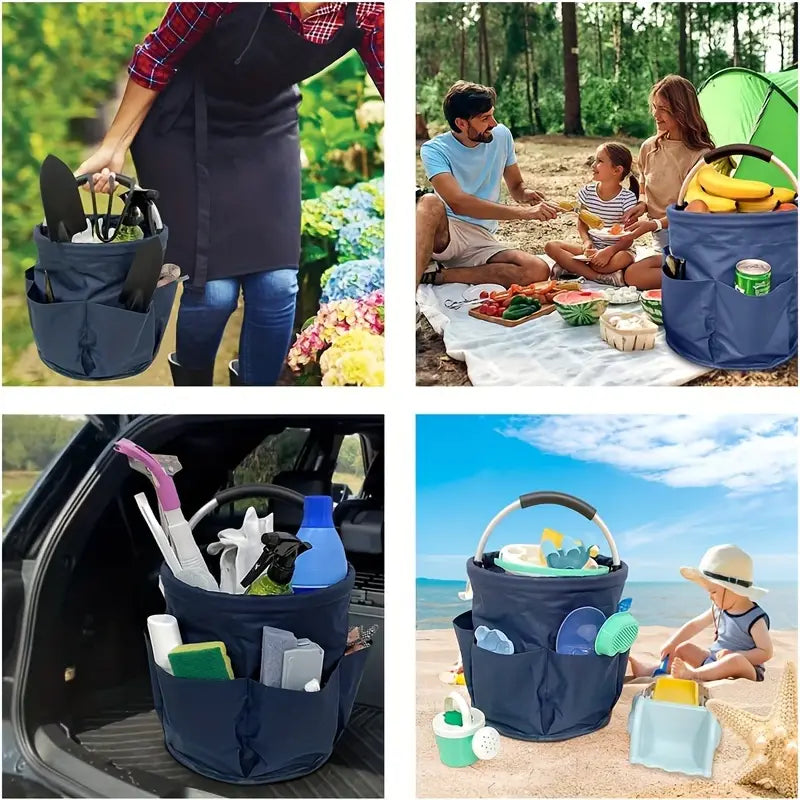 Navy Blue Cleaning / Garden Storage Caddy