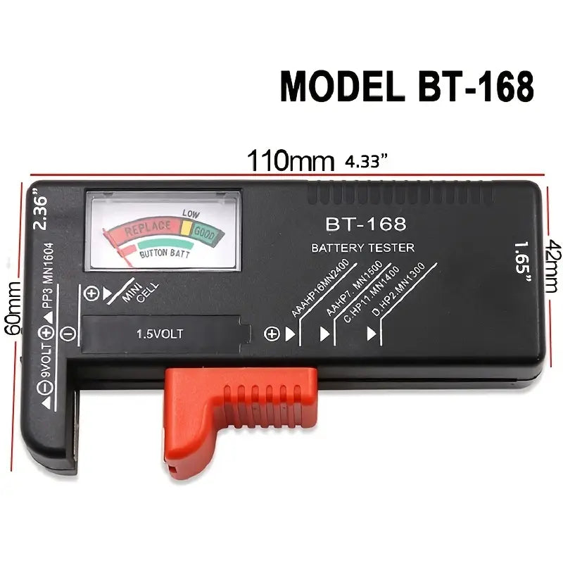BT-168 Black Household Battery Tester