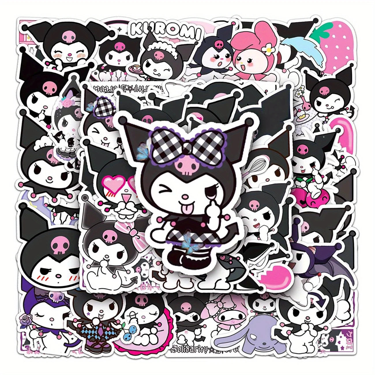 100pc Kuromi Matte Stickers