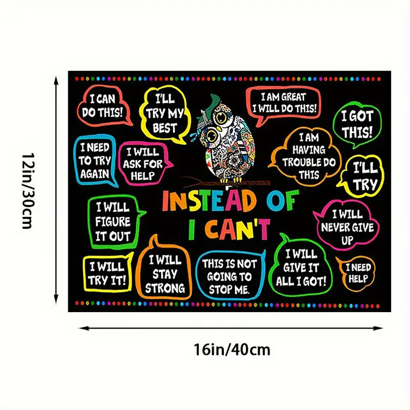 Instead of I Can’t 30x40cm Wall Canvas