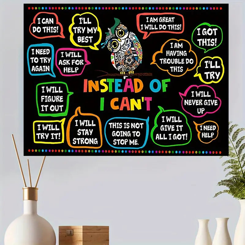 Instead of I Can’t 30x40cm Wall Canvas