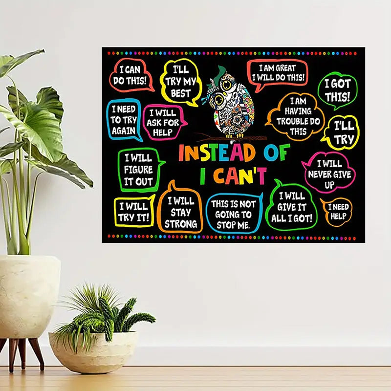 Instead of I Can’t 30x40cm Wall Canvas