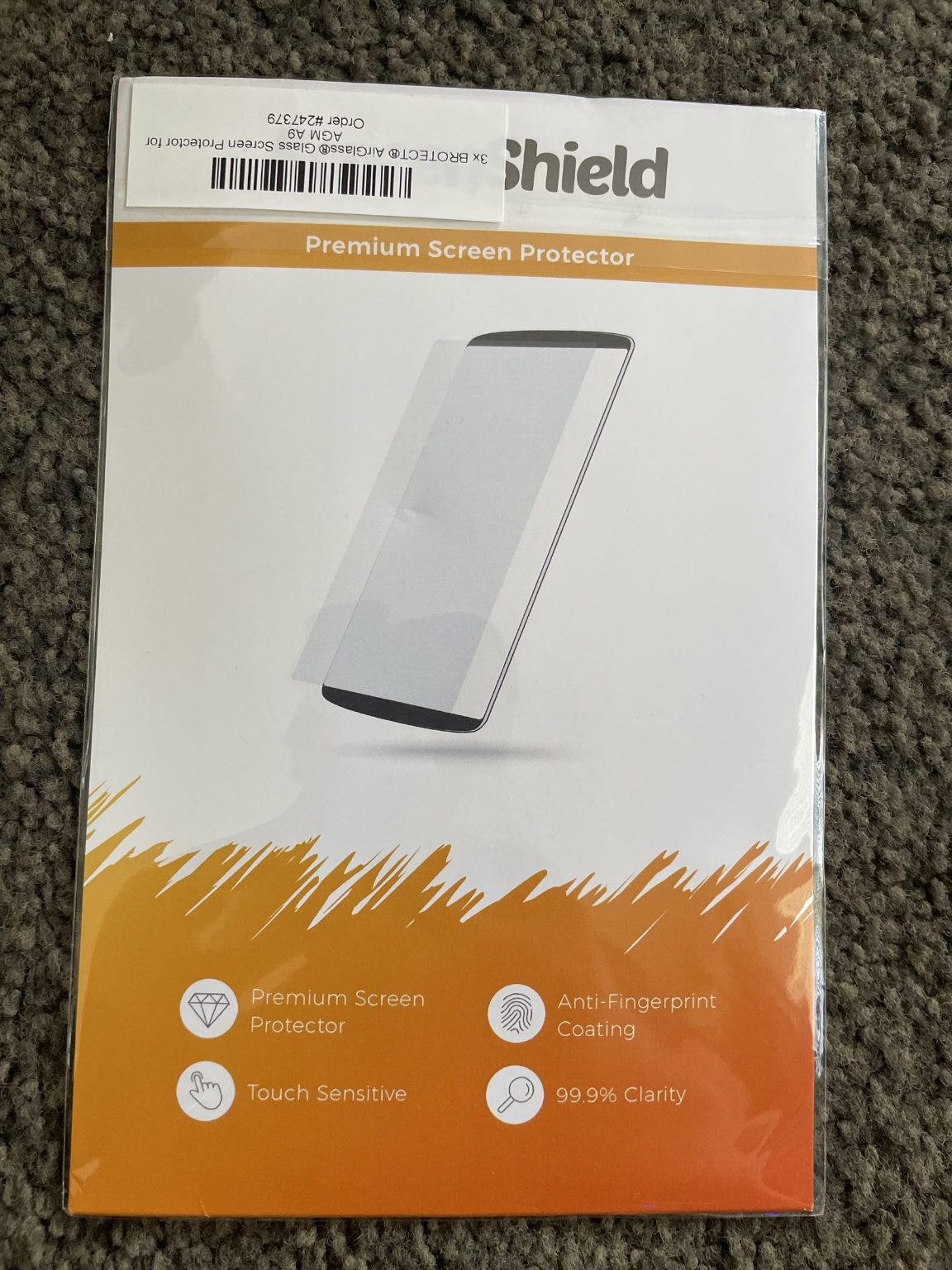 1x Screenshield Premium Screen Protector for AGM A9