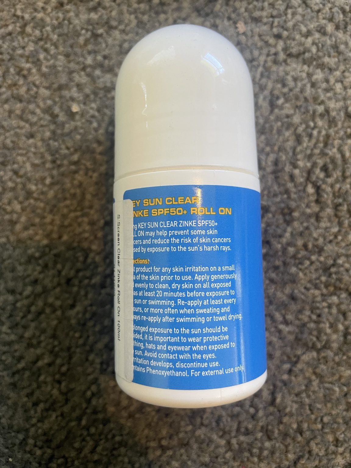 Key Sun Zinke SPF 50+ Roll On 100ml Exp Mar 25