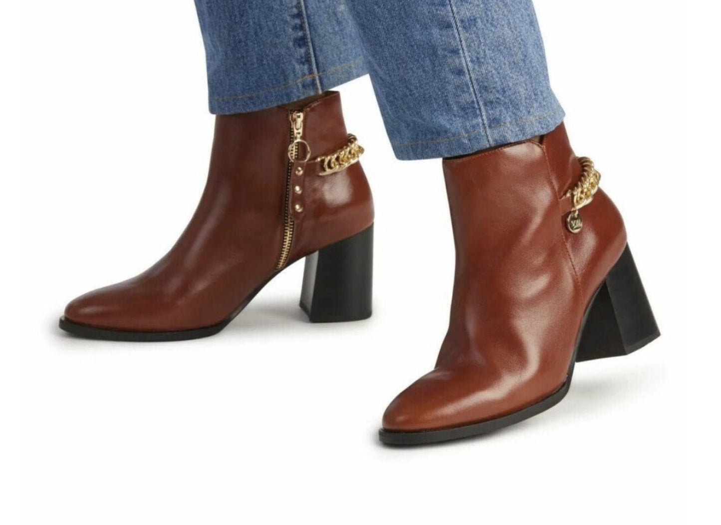 MW by Kathryn Wilson Tan Hi-Shine King Boot RRP $349 - Size 37
