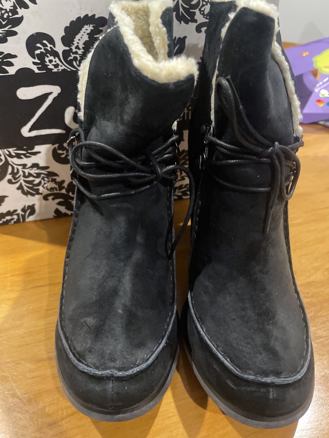 Zola Lamont Black Suede Size 40 Boots