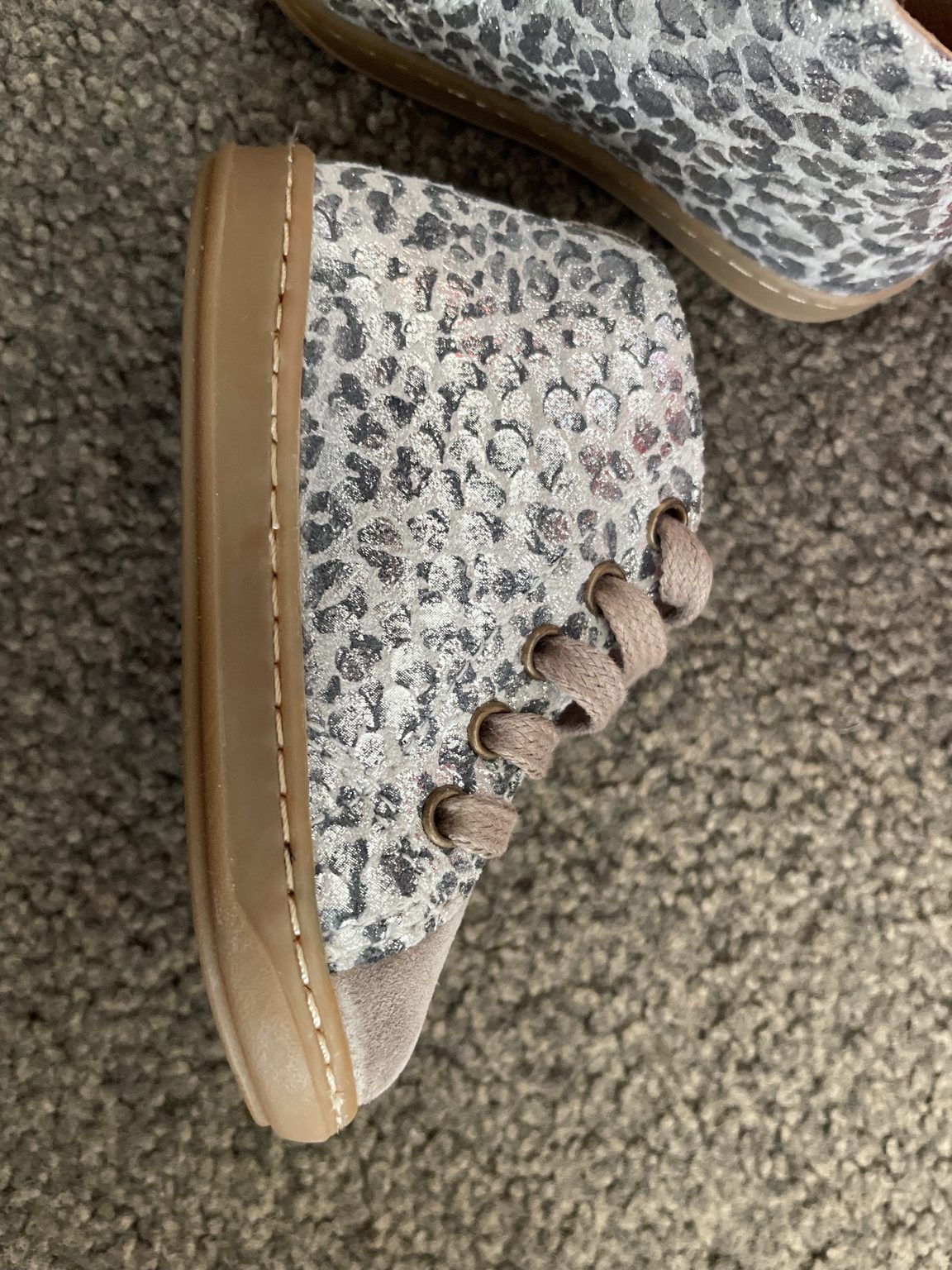 Brand New Shoo Pom French Leopard Print Sneakers - Size EU 22 / 6