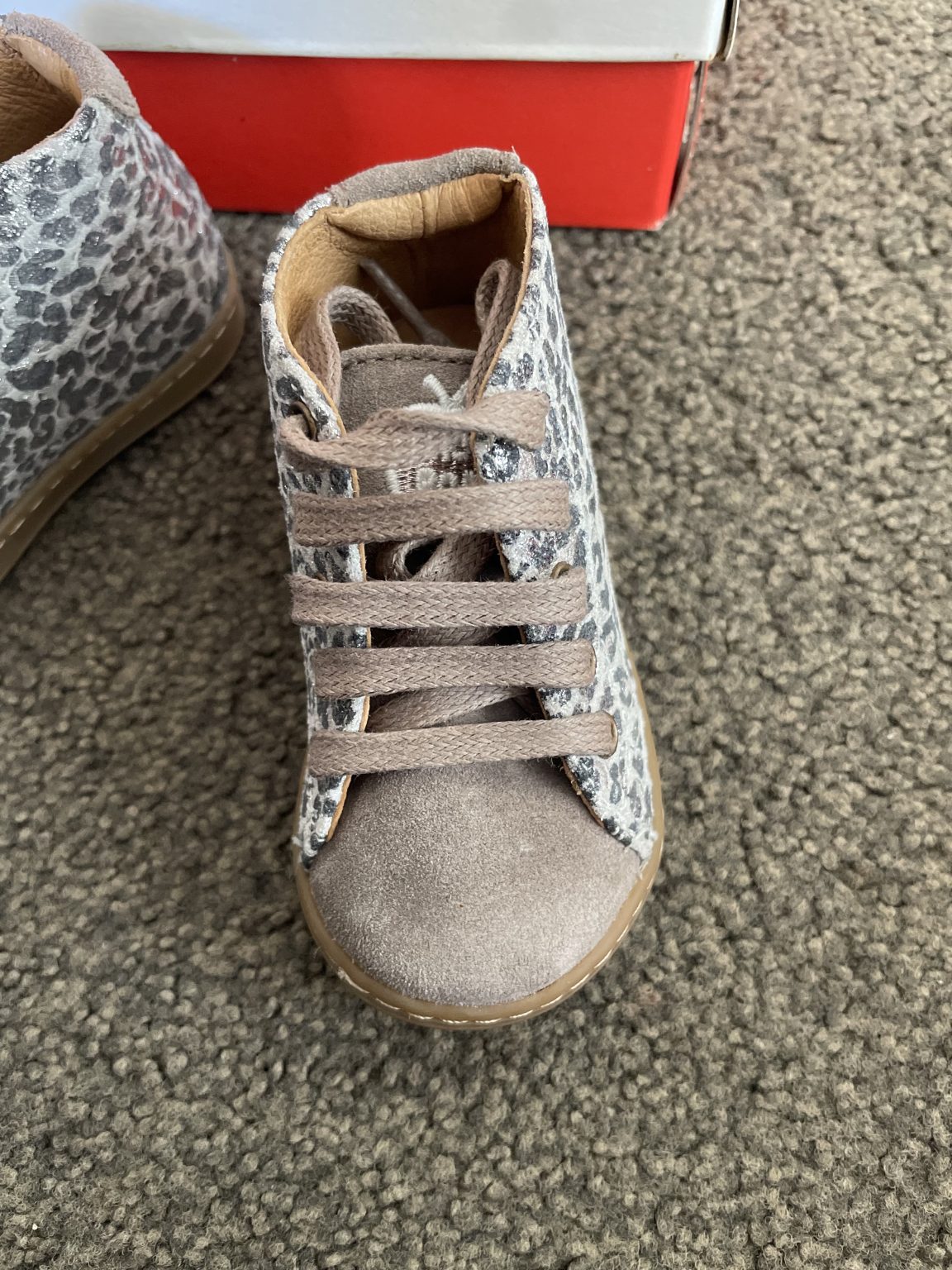 Brand New Shoo Pom French Leopard Print Sneakers - Size EU 22 / 6