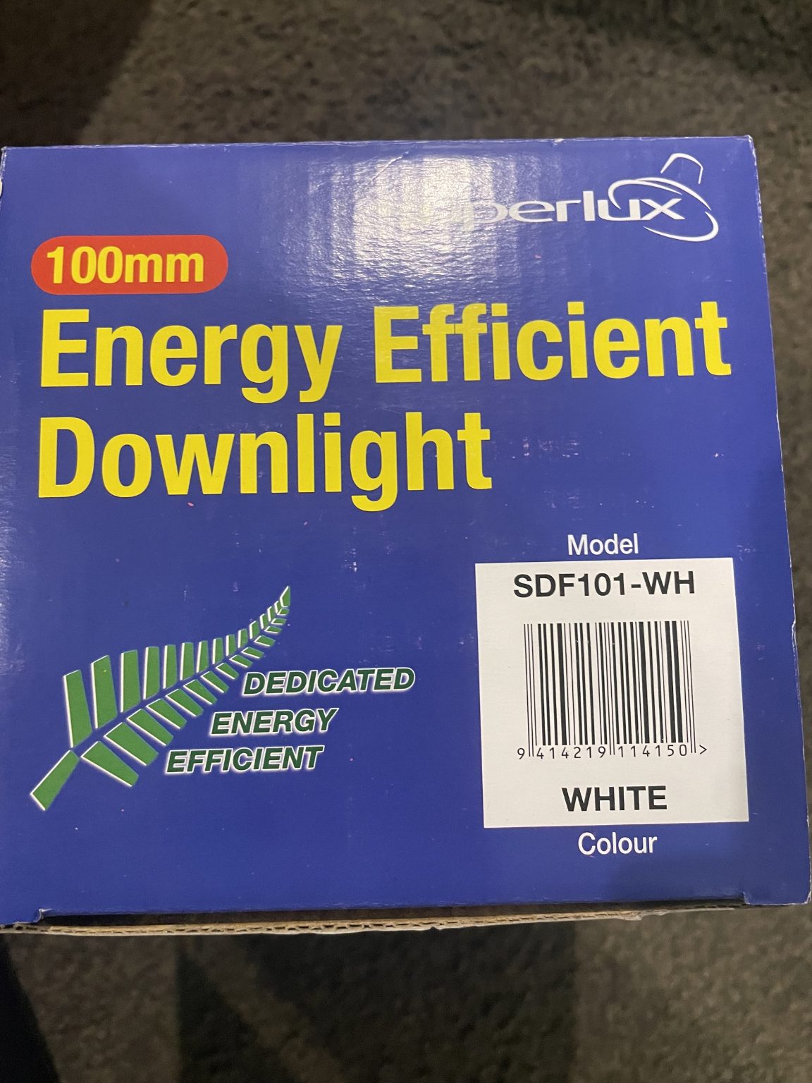 Superlux Dedicated R80 Energy Saver Downlight Fitting SDF101-WH