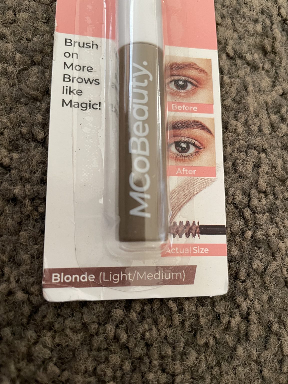 MCoBeauty Magic Brows Brush On Fibre Gel - Blonde (Light/Medium)