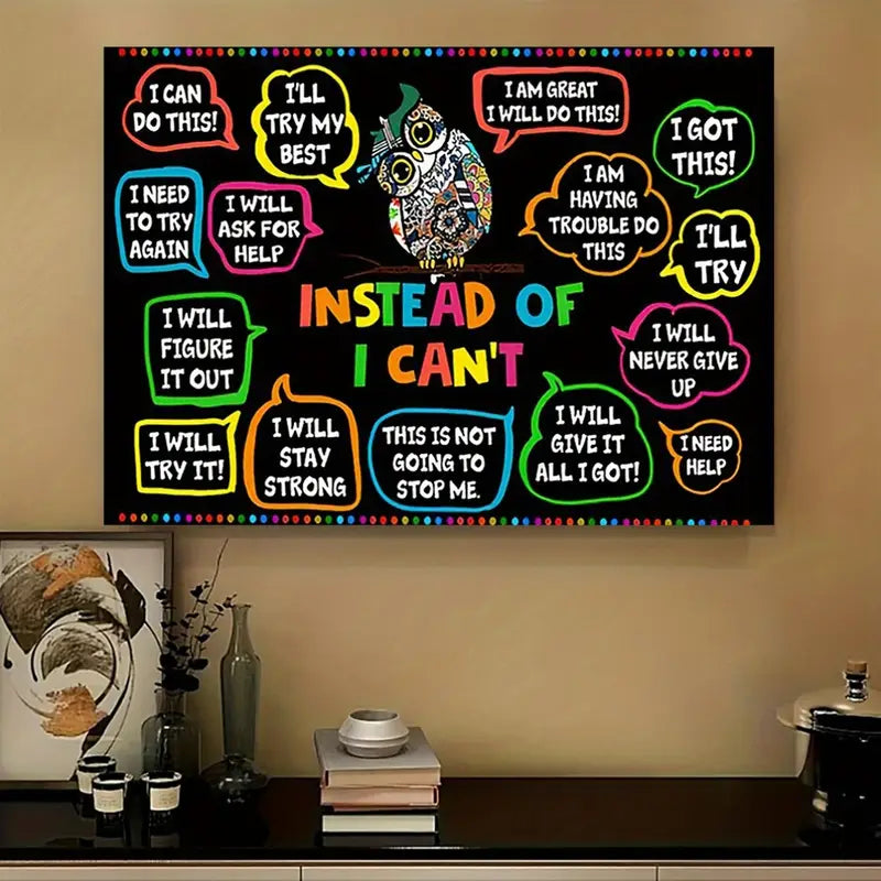 Instead of I Can’t 30x40cm Wall Canvas