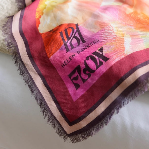140cm x 140cm Helen Bankers x FLOX Scarf Collaboration RRP $189