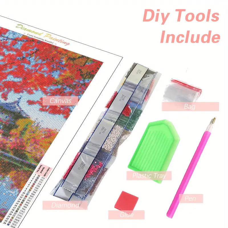 Vibrant Floral Diamond Painting Kit