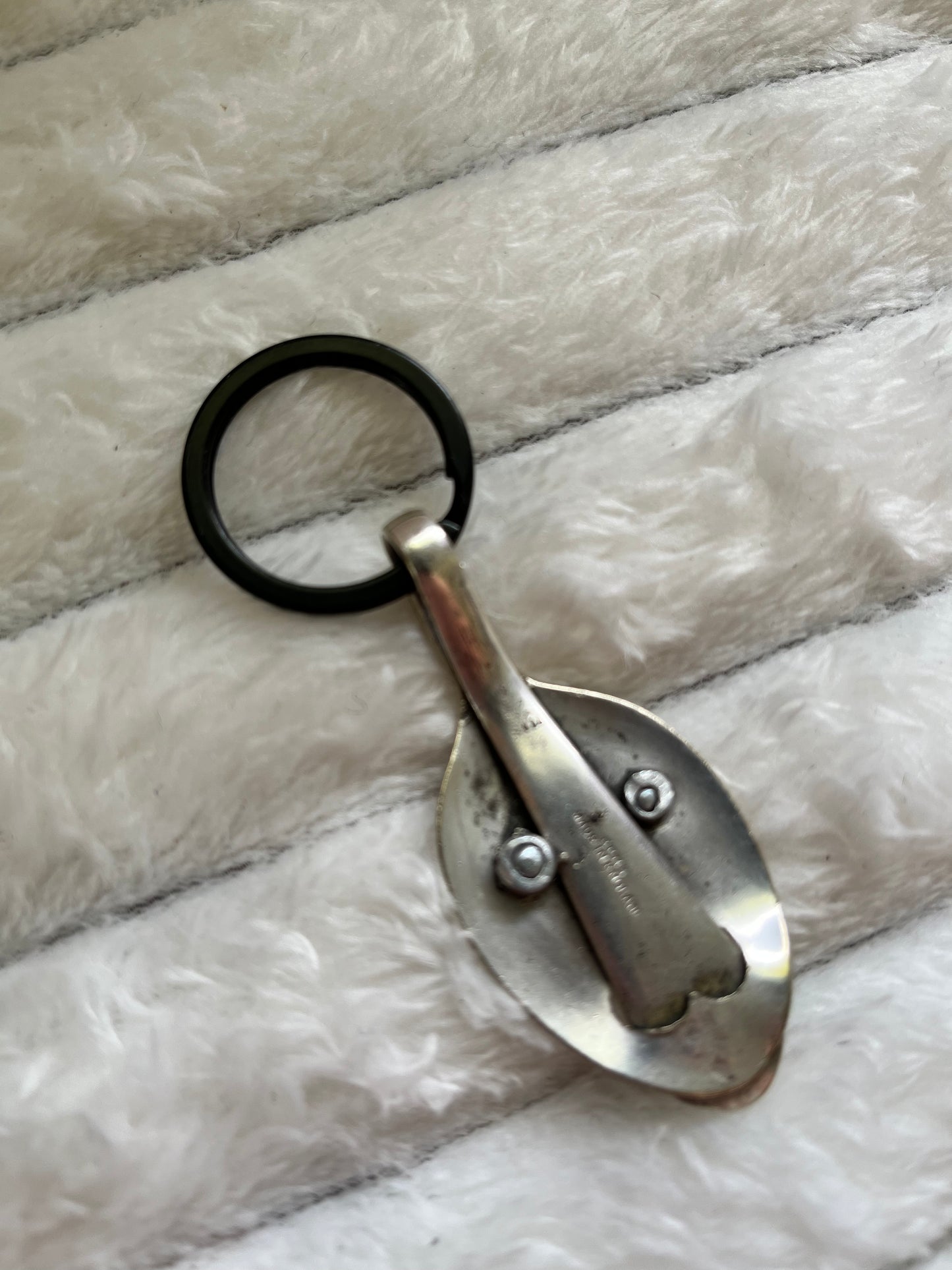 Hand Crafted Spoon Face Keychain
