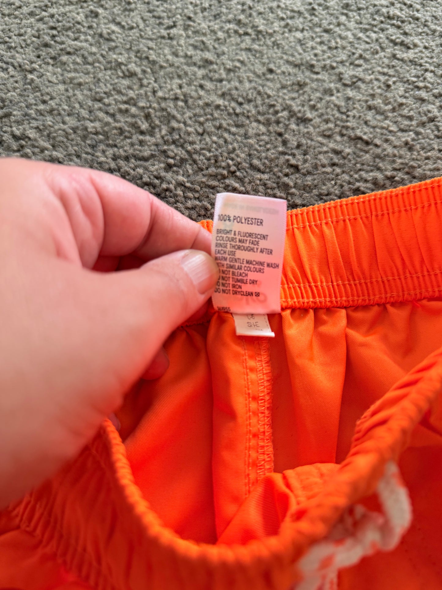 Anko Kids Size 8 Bright Orange Swim Shorts