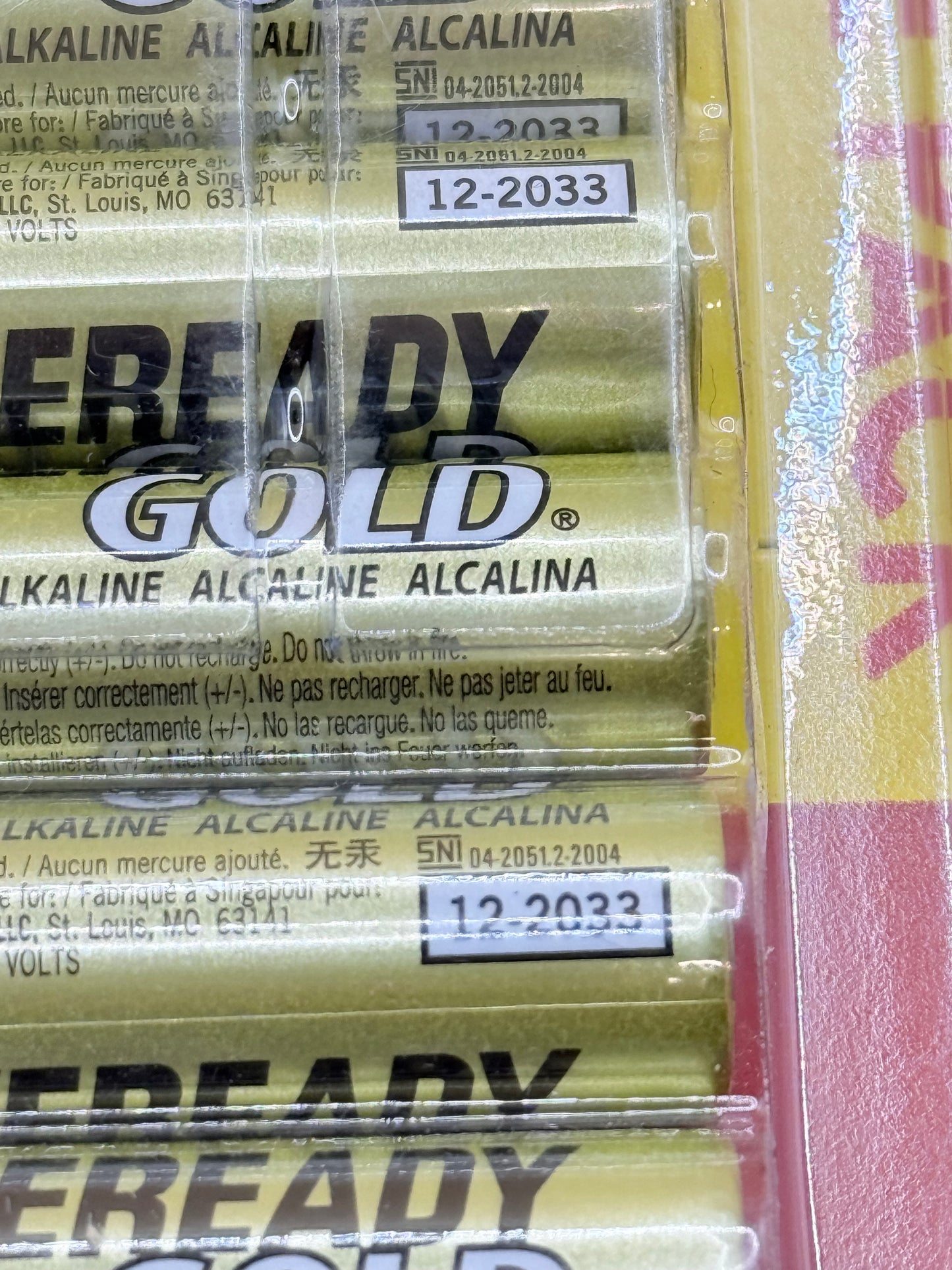 10-Pack Eveready Gold AA Alkaline Batteries