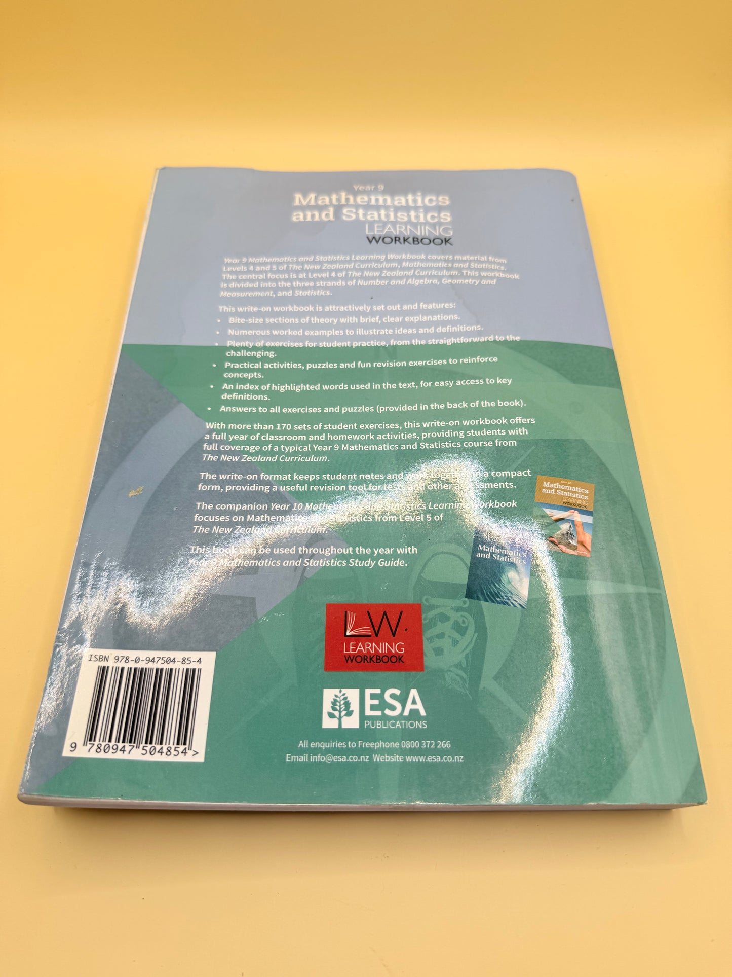Year 9 Mathematics and Statistics Learning Workbook