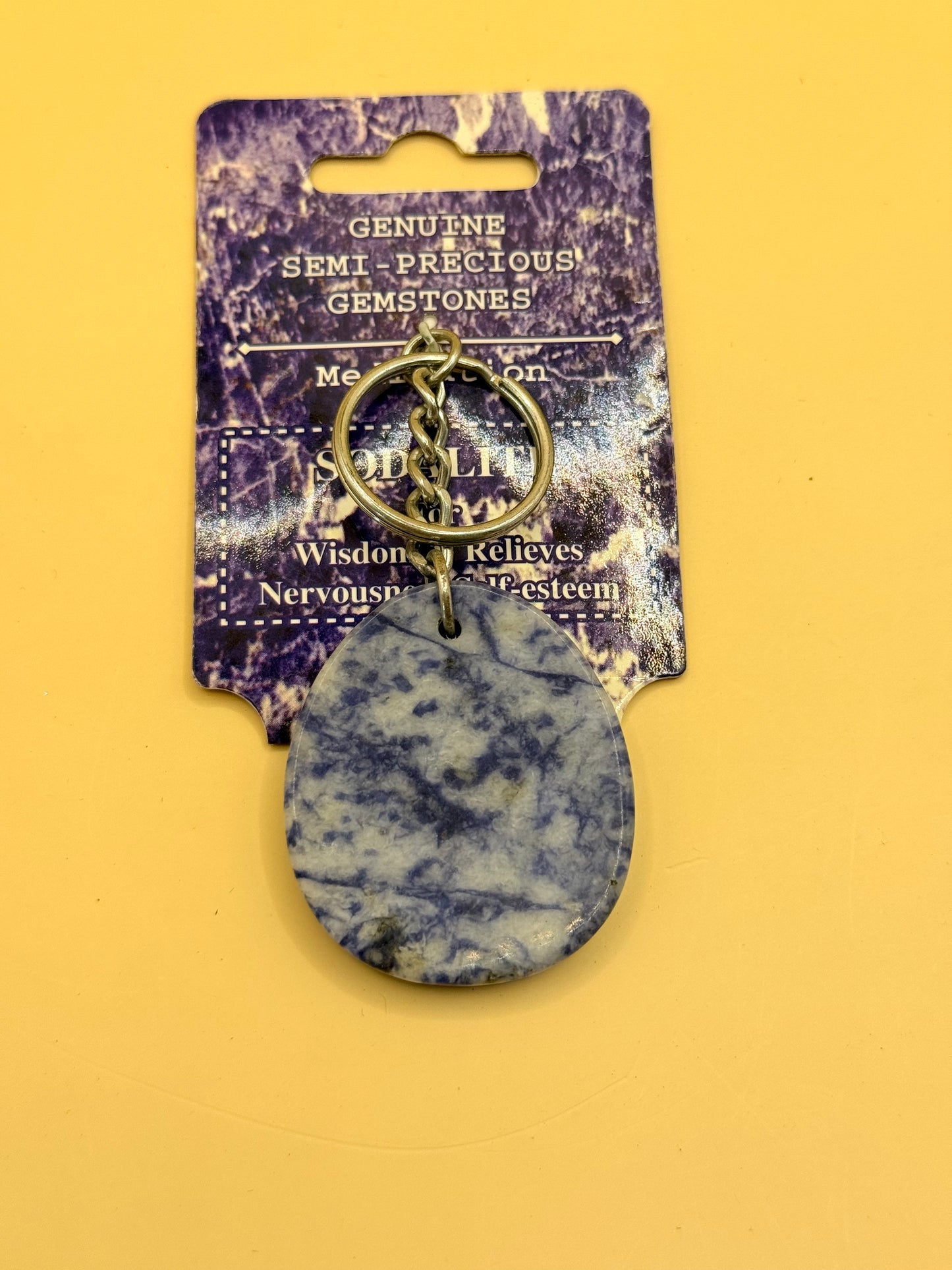 Sodalite Gemstone Keyring