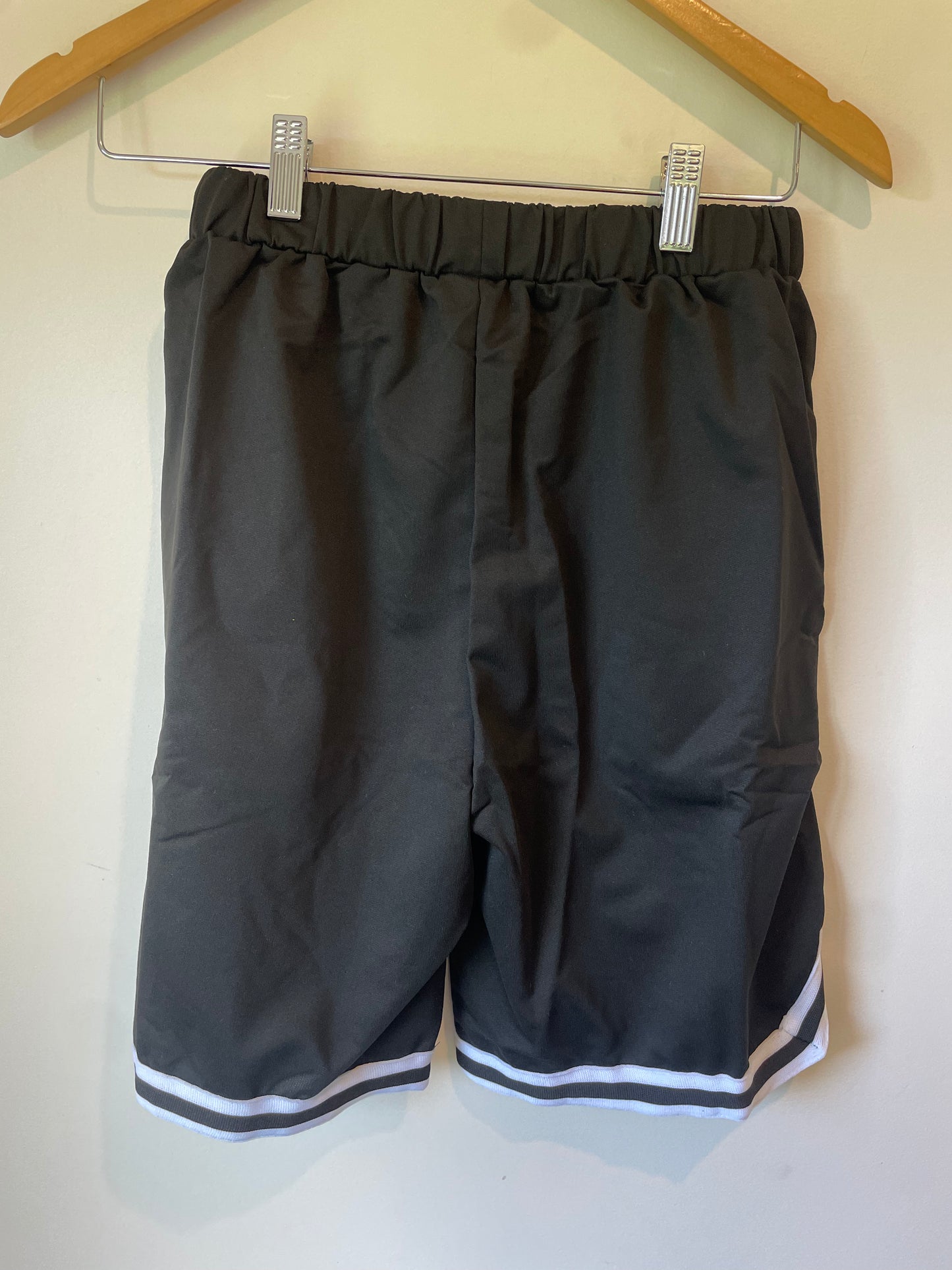 SHEIN Los Angeles Black Jersey Shorts Size 13-14Y