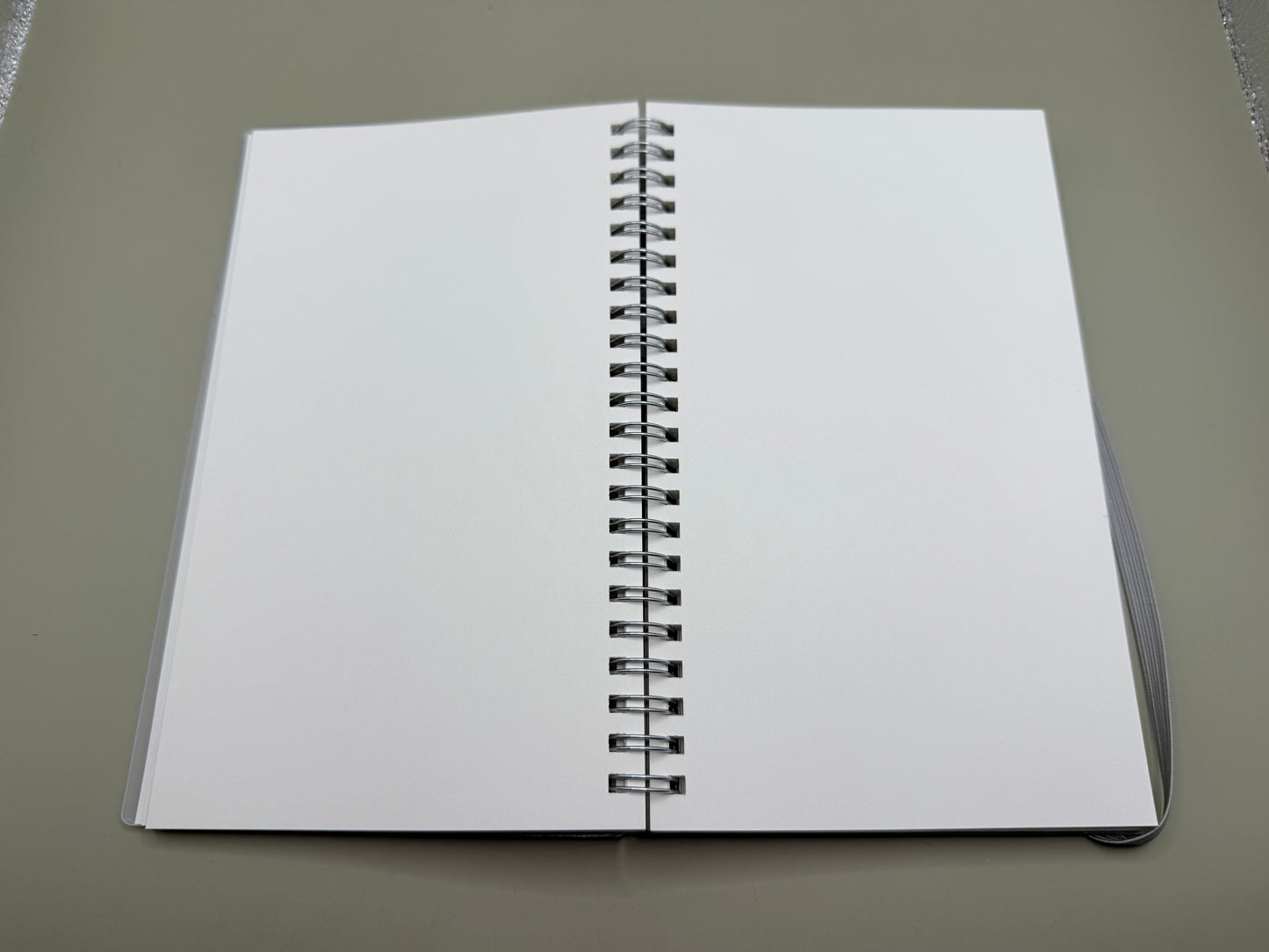 Spiral Bound Unlined Notebook with Elastic Closure