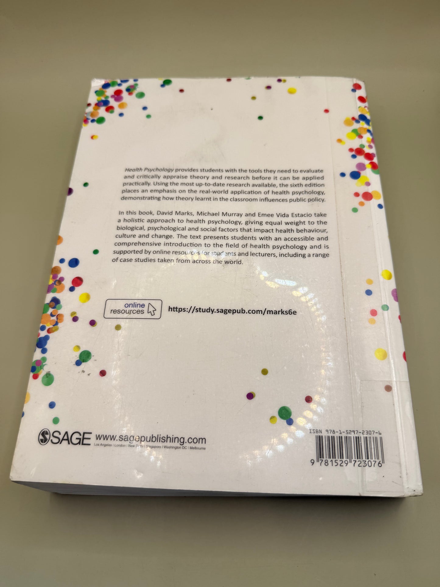 Health Psychology: Theory, Research and Practice (6th Edition)
