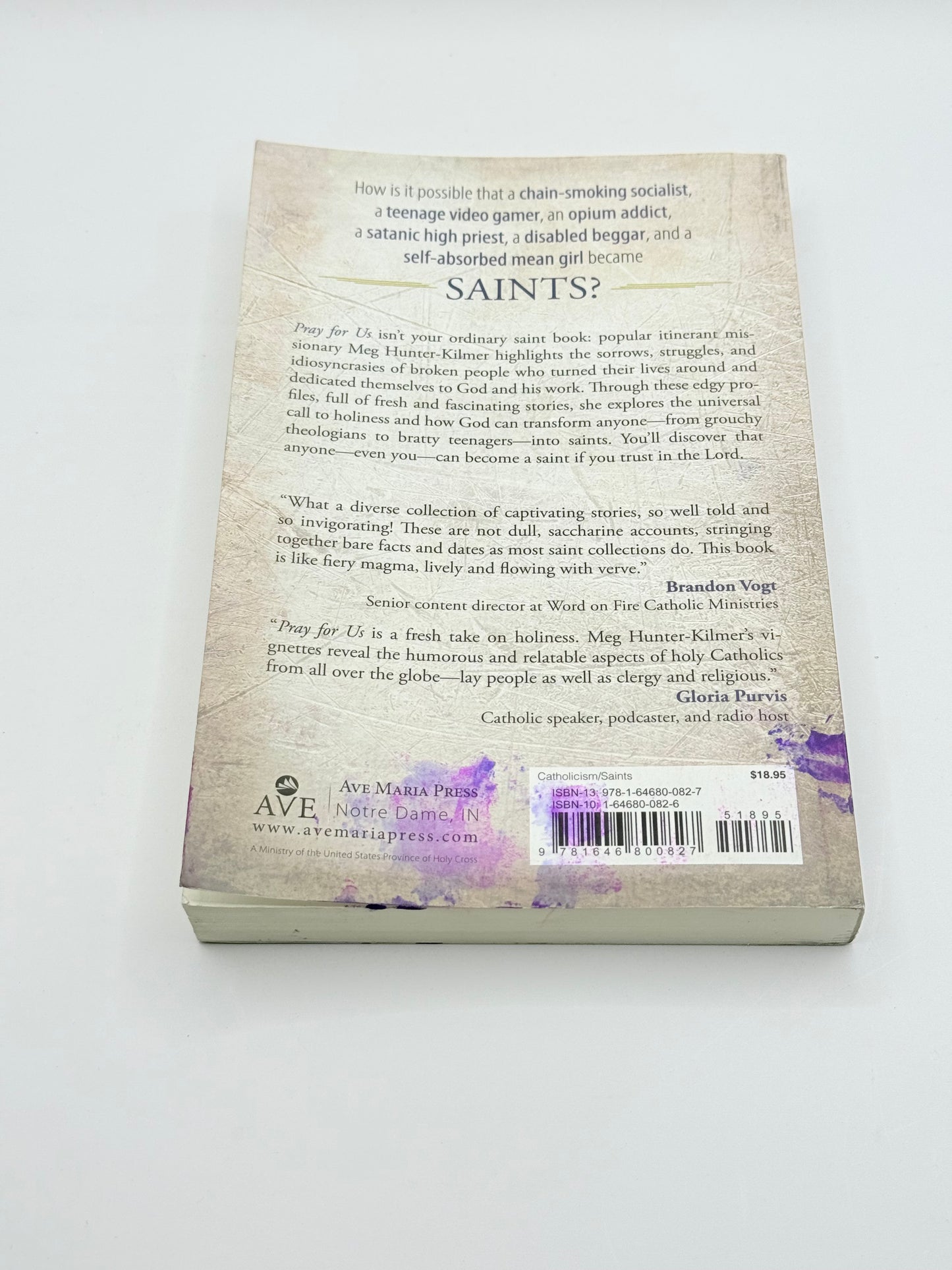 Pray for Us: 75 Saints Who Sinned, Suffered, and Struggled on Their Way to Holiness by Meg Hunter-Kilmer