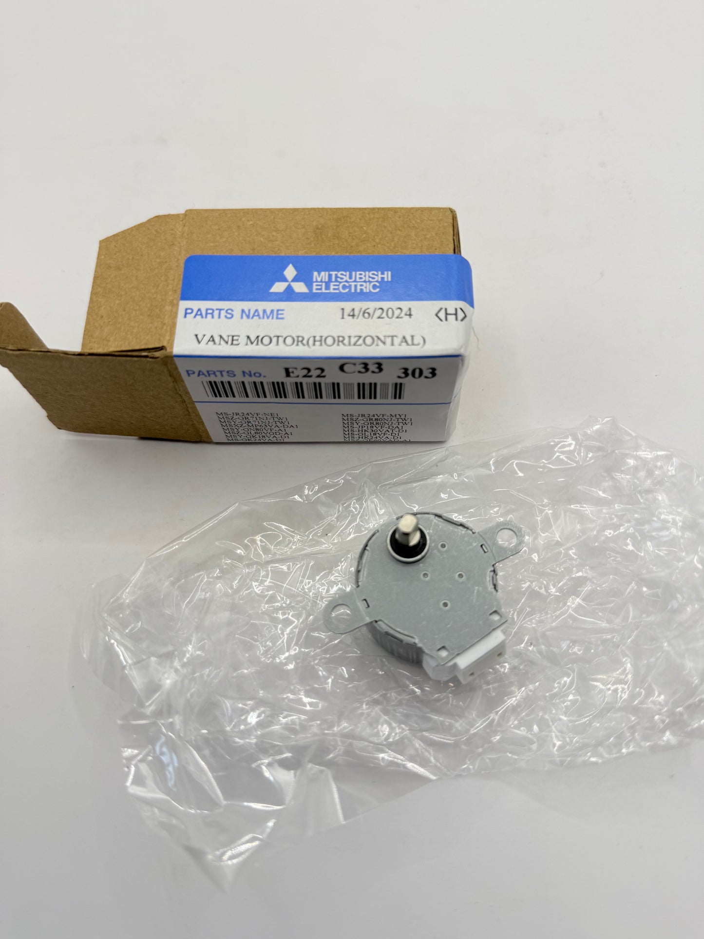 Mitsubishi Electric Vane Motor (Horizontal) Parts No. E22 C33 303