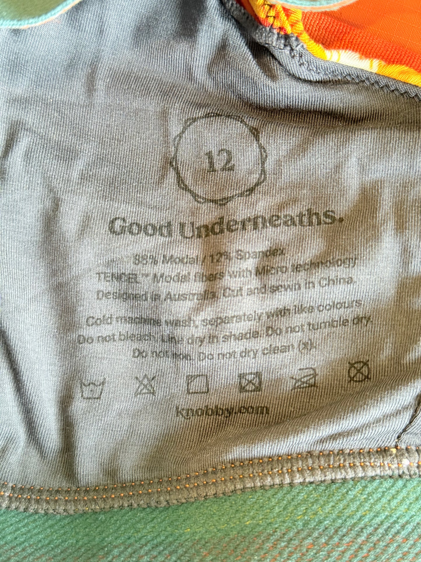 KNOBBY Good Undearneaths Size 12 Natura Bralette