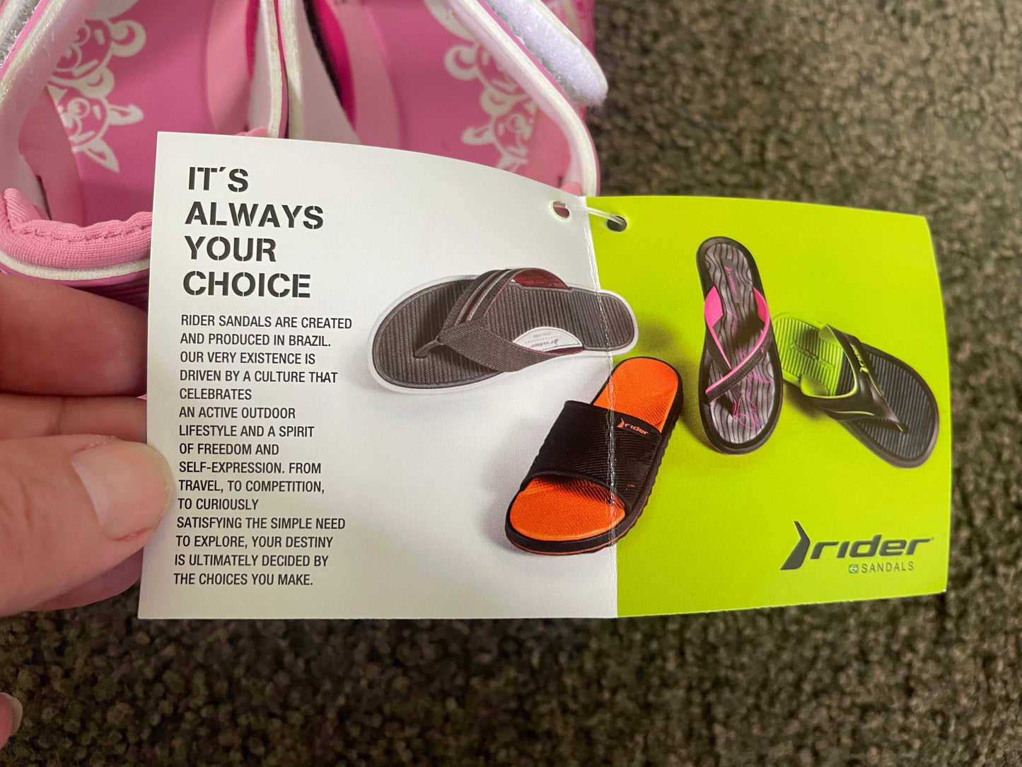 RIDER SANDALS Size 10 Rider K2 Twist III BB Pink/Pink