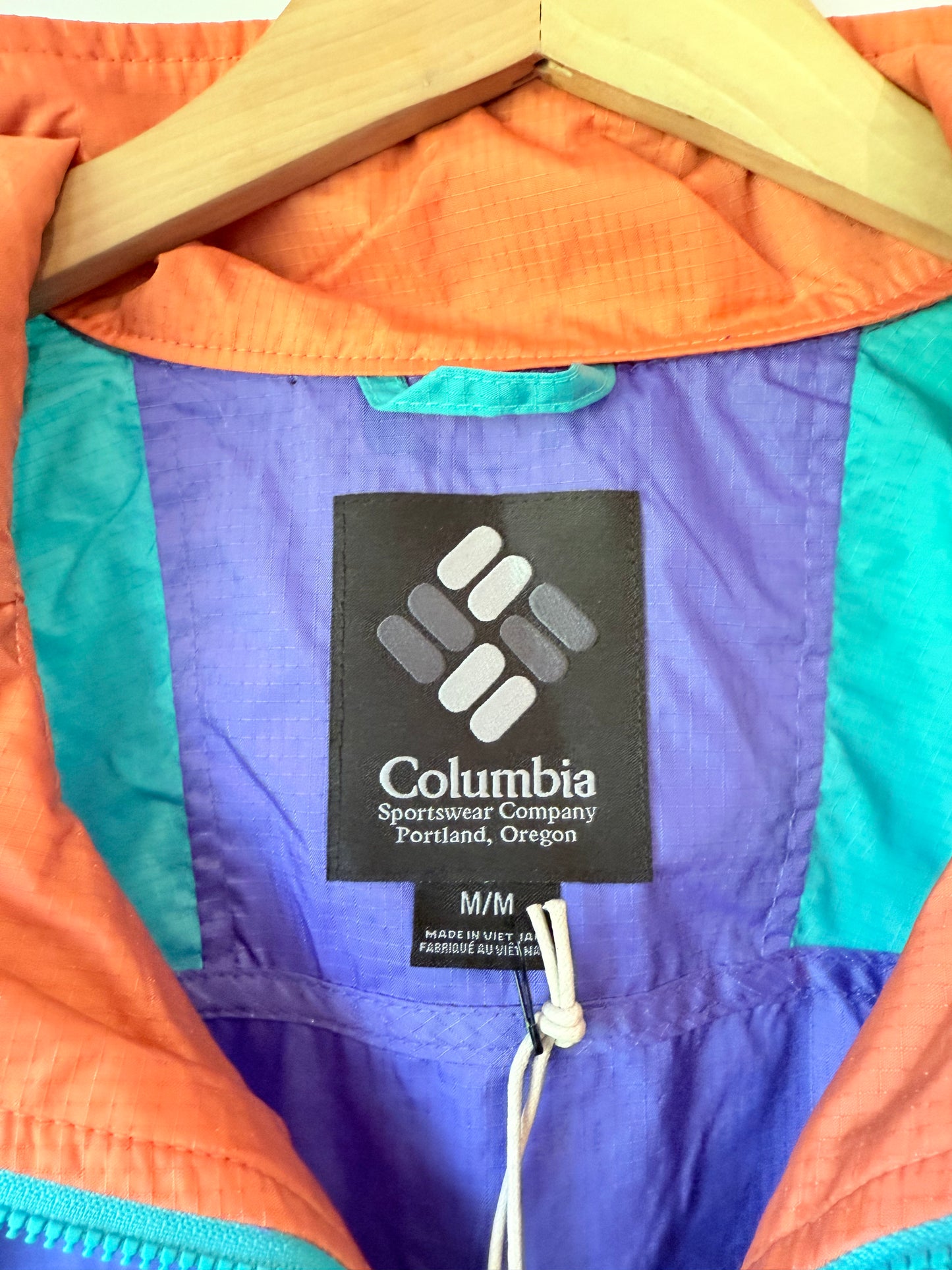 COLUMBIA Size M Purple Riptide Windbreaker Jacket RRP $165.00