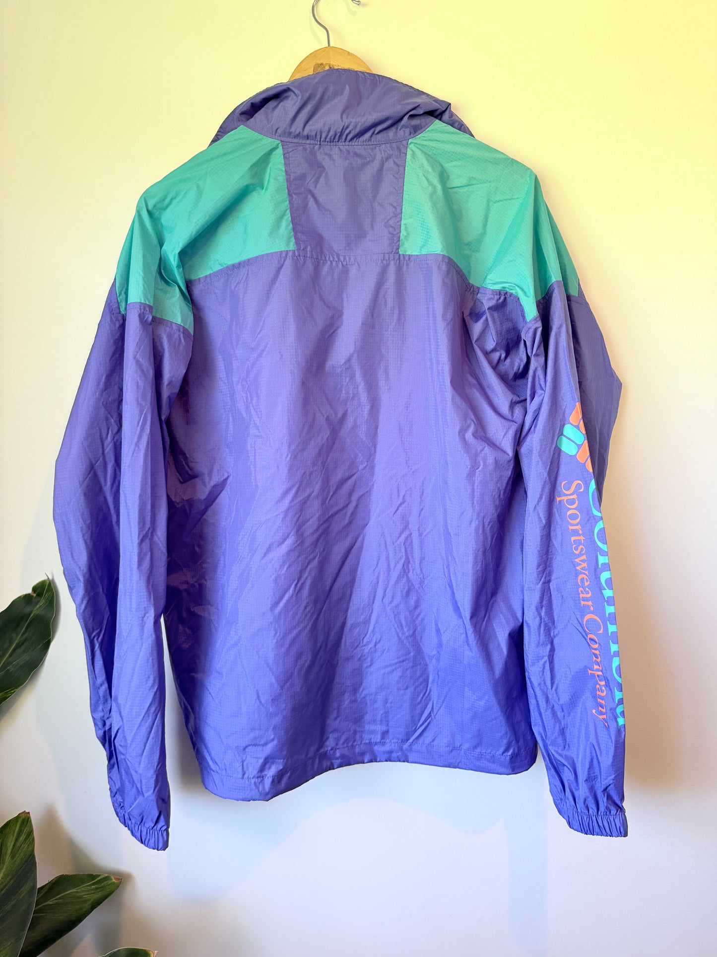 COLUMBIA Size M Purple Riptide Windbreaker Jacket RRP $165.00