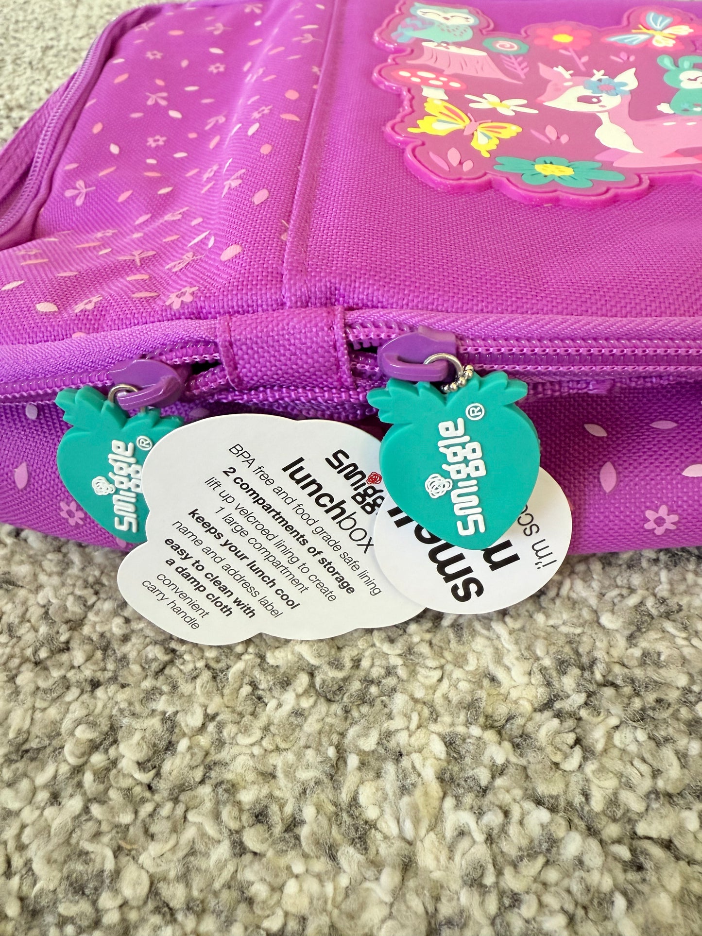 Smiggle Woodland Friends Dual Compartment Lunch Box