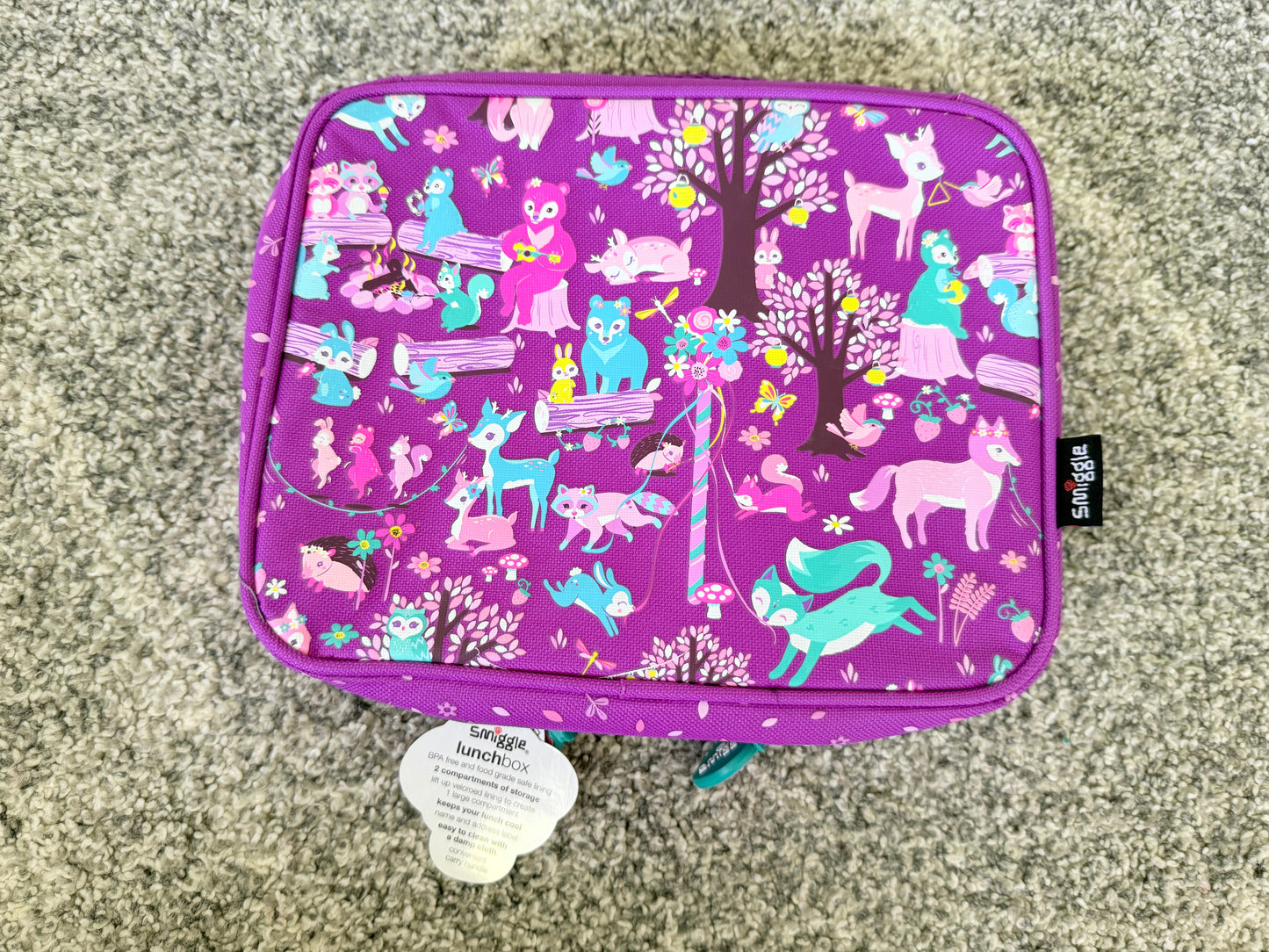 Smiggle Woodland Friends Dual Compartment Lunch Box