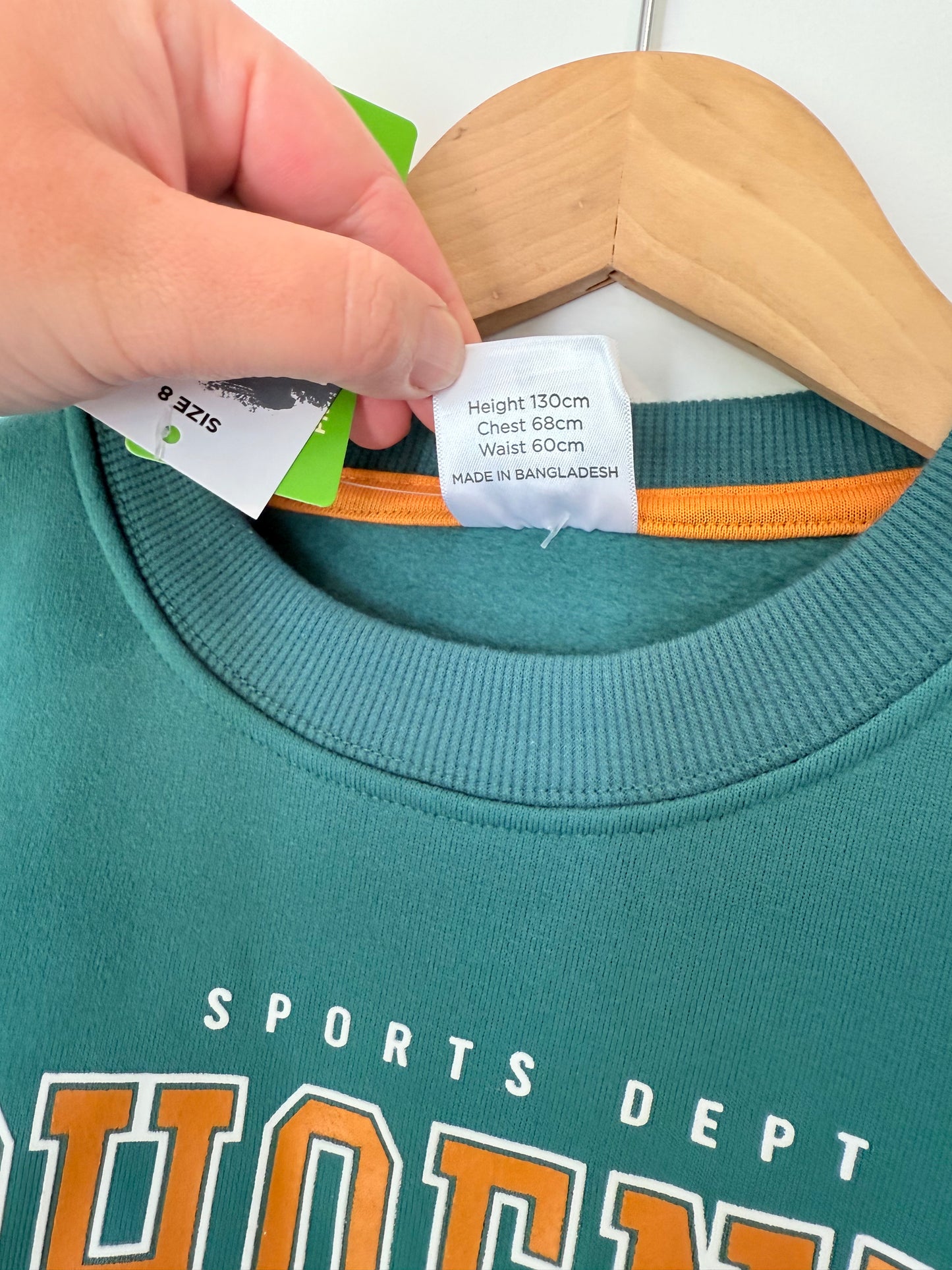 YO Young Original Size 8 Green Sweatshirt