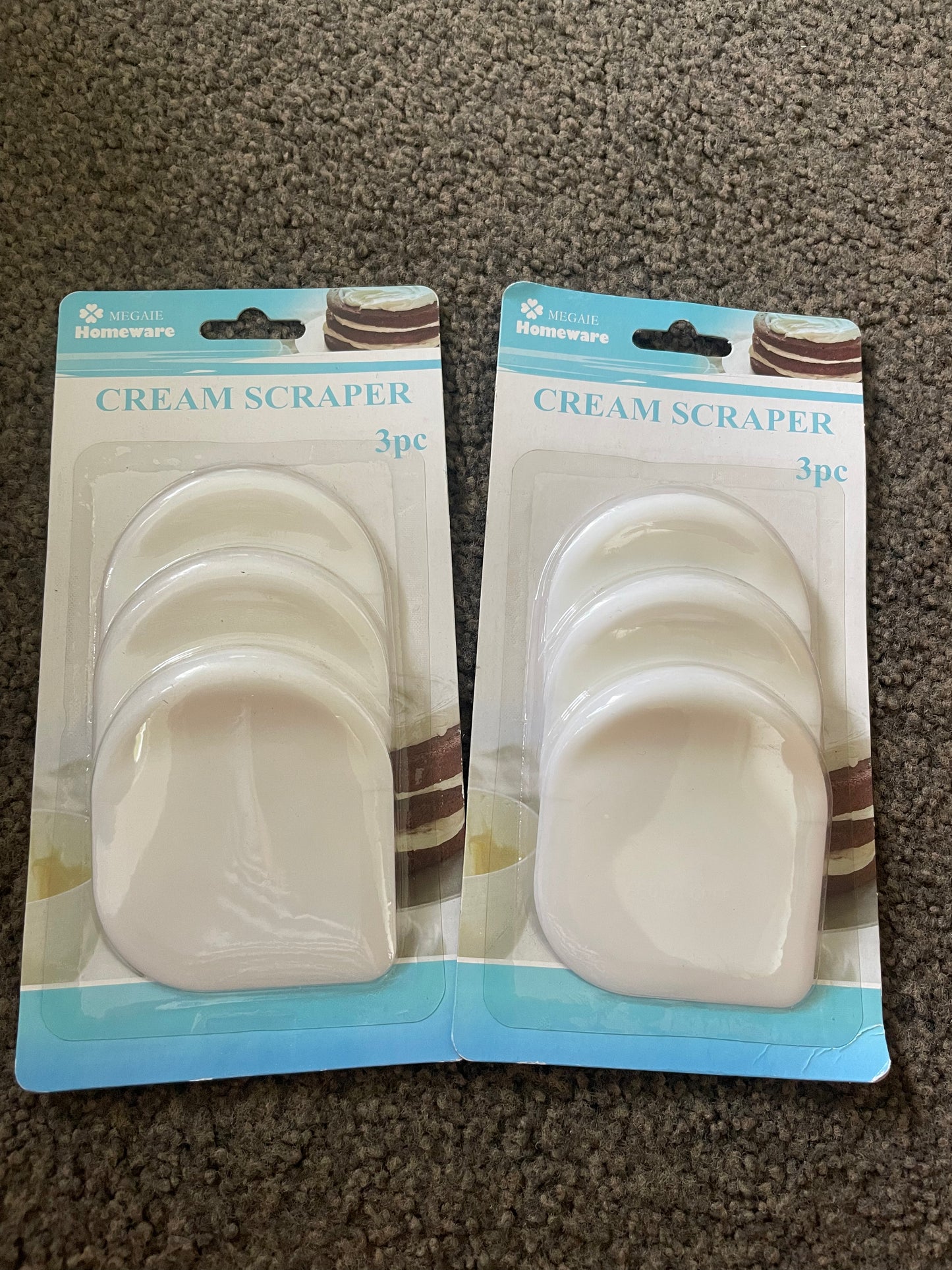 Cream Scraper 3 pieces x 2 packs