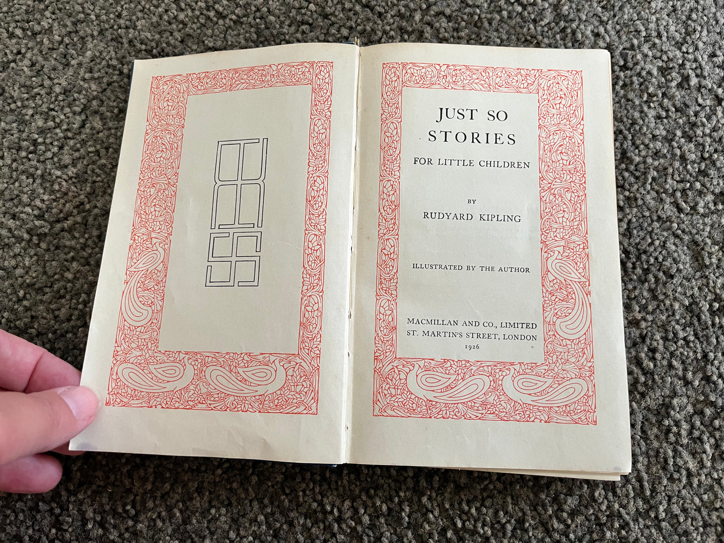 1926 ed - Just So Stories for Little Children by Rudyard Kipling