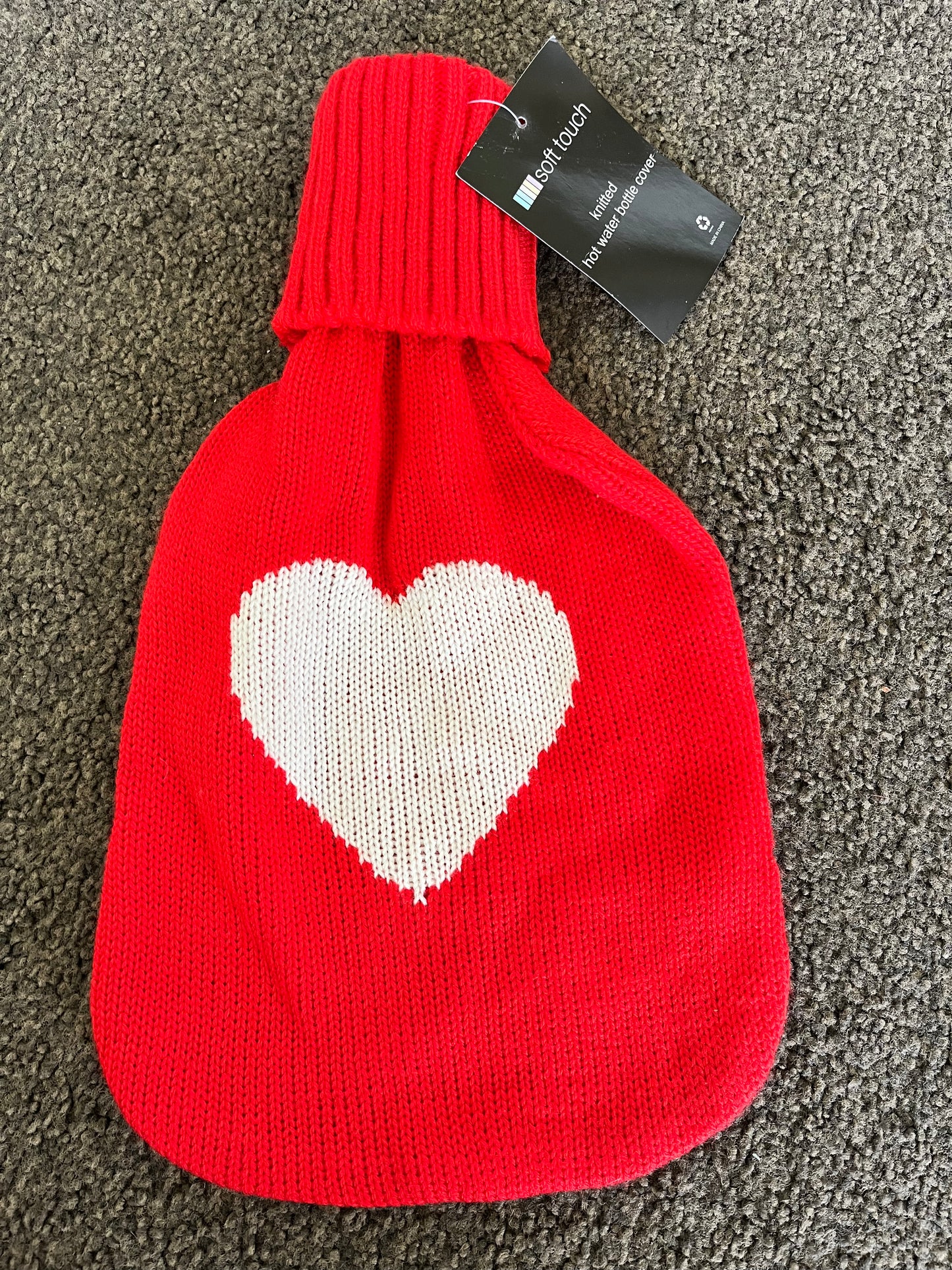 Knitted Small Hot Water Bottle Cover