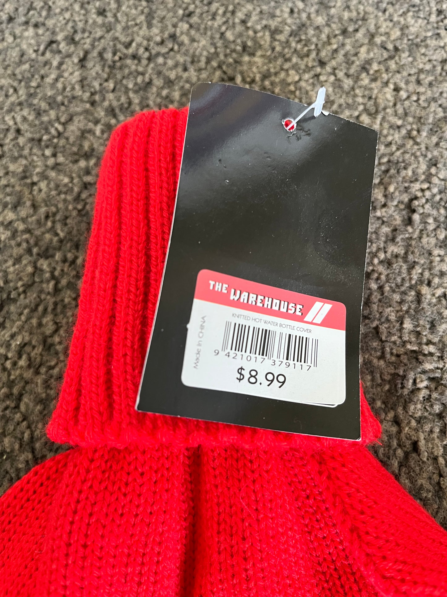 Knitted Small Hot Water Bottle Cover