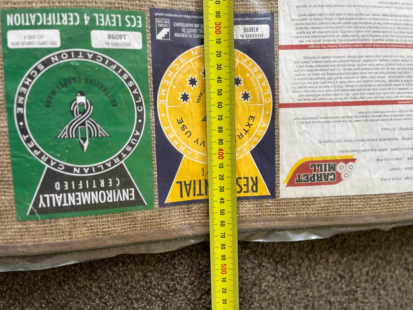 Carpet Mill 100% Solution Dyed Nylon Edged Carpet Mat in Copper