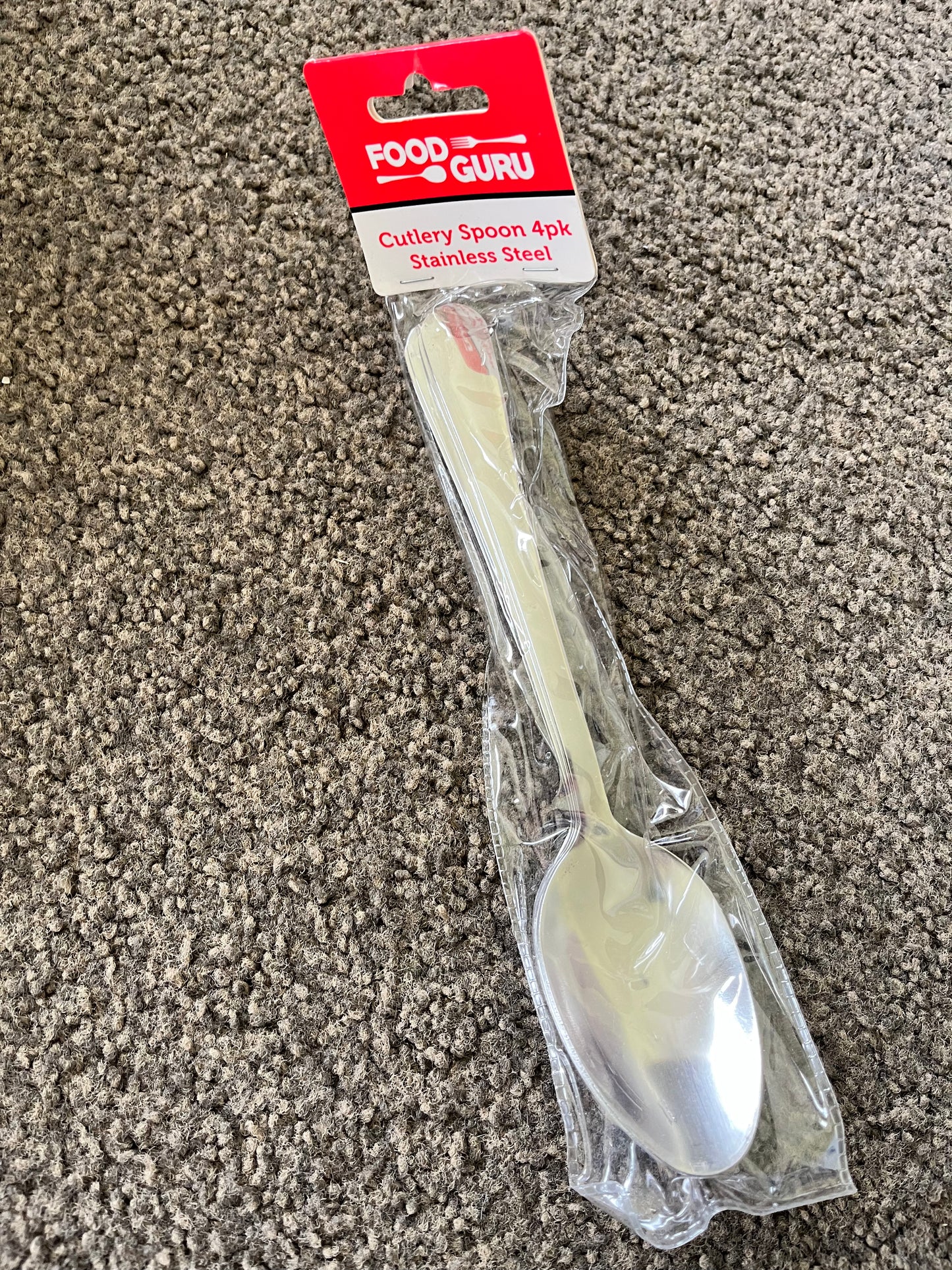 Food Guru Stainless Steel Cutlery Spoon 4 pack