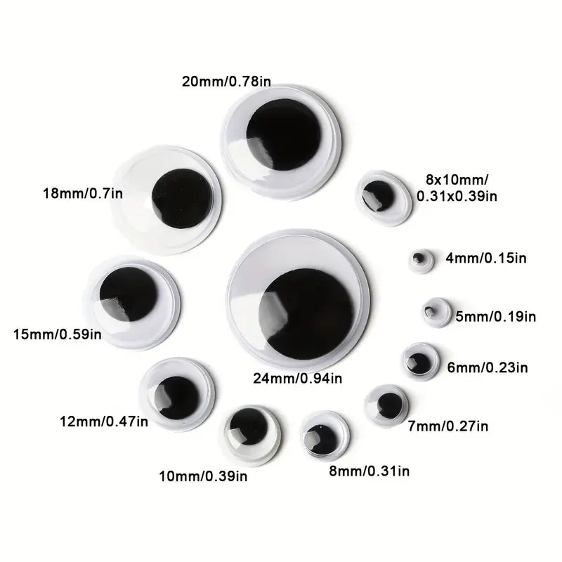 600pcs Googly Eyes