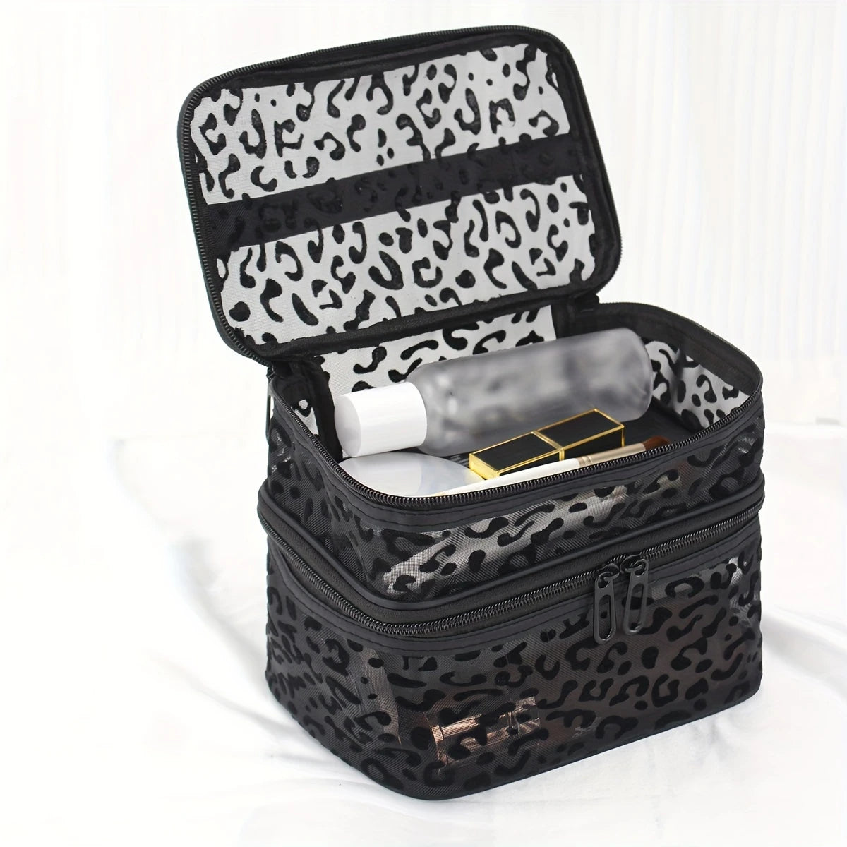 2-Level Mesh Cosmetic Bag