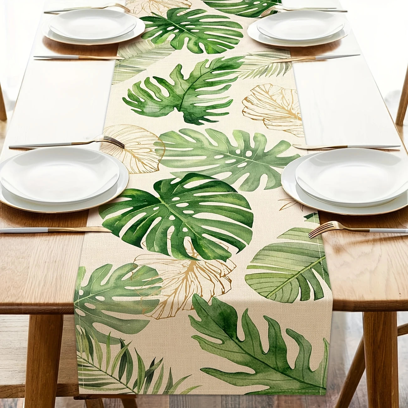 Tropical Palms 0.33m x 1.8m Table Runner
