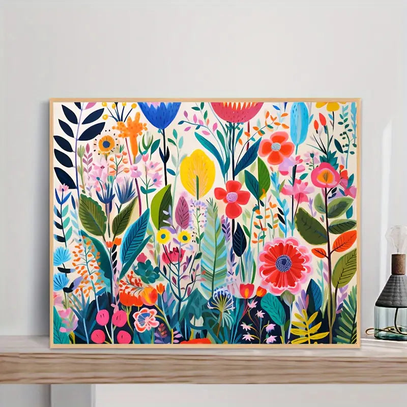 Vibrant Floral Diamond Painting Kit