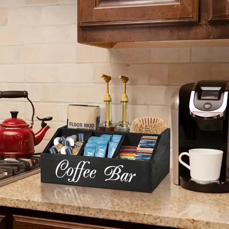 Classic Wooden Coffee Bar