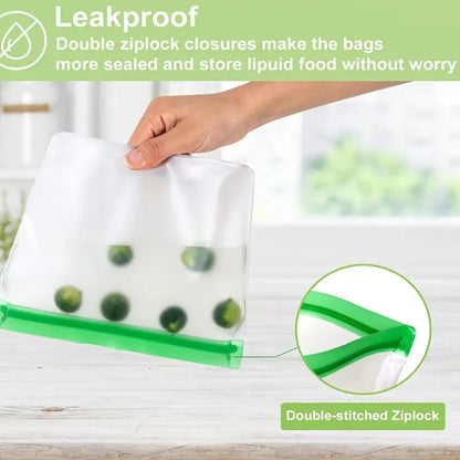 Reusable Silicone Food Bags