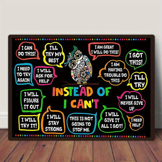 Instead of I Can’t 30x40cm Wall Canvas