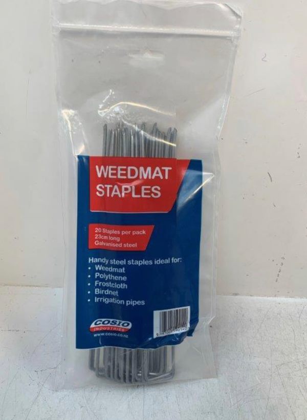 SALE! Cosio 230mm Weedmat Staples - 20 pk