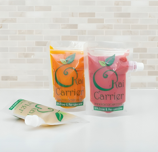 SALE! 5 Pack Kai Carrier 140 ml Pouches with choke proof lids
