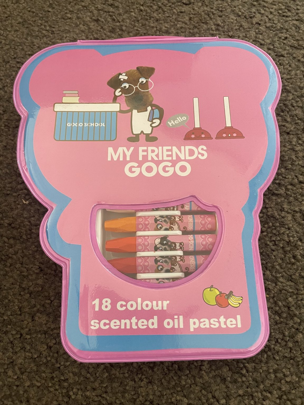18 Scented Colour Oil Pastels & Case